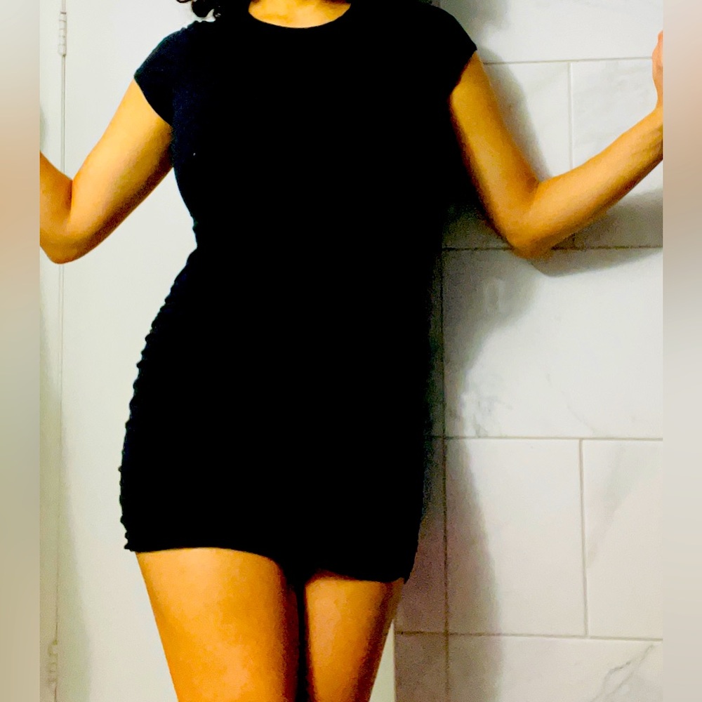 Black t-shirt fitted dress. Size small. Only worn once.